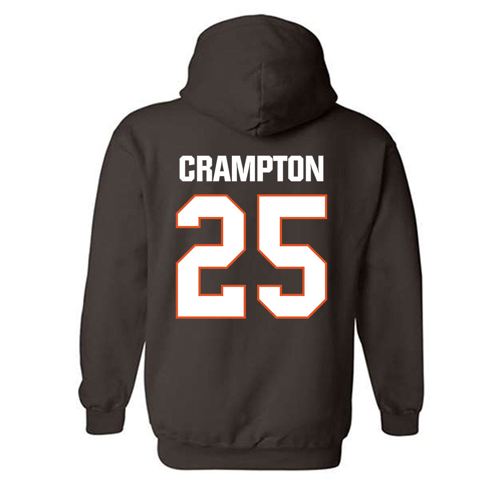 BGSU - NCAA Men's Ice Hockey : Brayden Crampton - Classic Shersey Hooded Sweatshirt-1