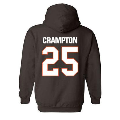 BGSU - NCAA Men's Ice Hockey : Brayden Crampton - Classic Shersey Hooded Sweatshirt-1