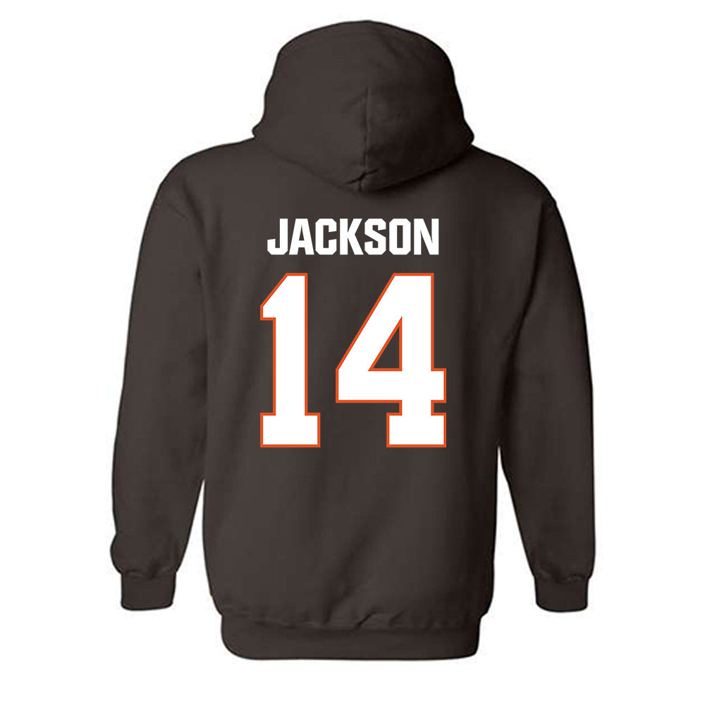 BGSU - NCAA Football : Jay-T Jackson - Classic Shersey Hooded Sweatshirt-1