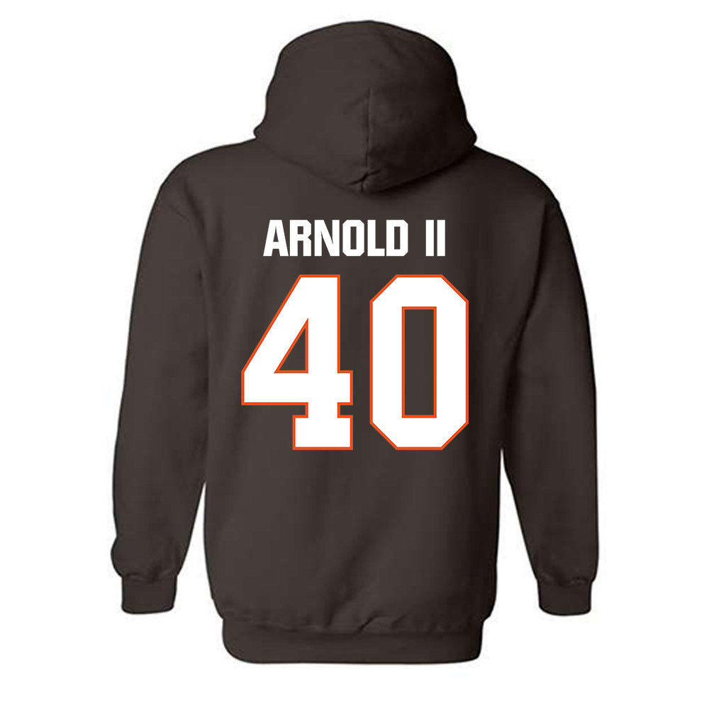 BGSU - NCAA Football : DeVenchi Arnold II - Classic Shersey Hooded Sweatshirt-1
