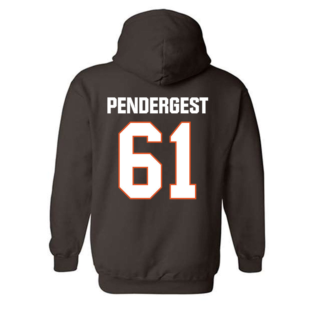 BGSU - NCAA Football : Pete Pendergest - Classic Shersey Hooded Sweatshirt-1