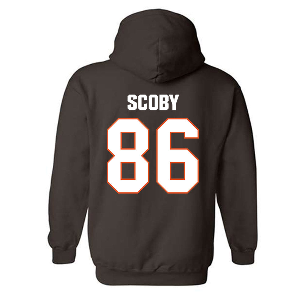 BGSU - NCAA Football : Jeremiah Scoby - Classic Shersey Hooded Sweatshirt-1