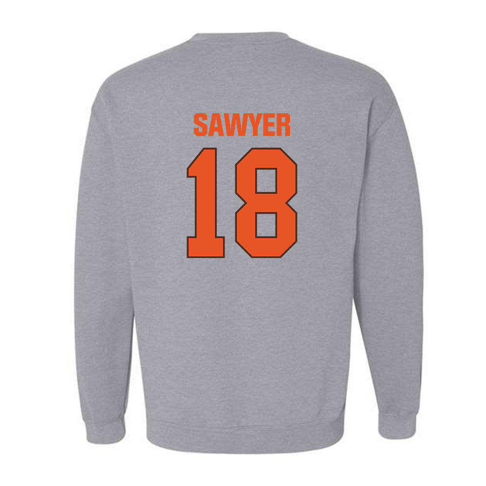 BGSU - NCAA Football : Nick Sawyer - Classic Shersey Crewneck Sweatshirt-1