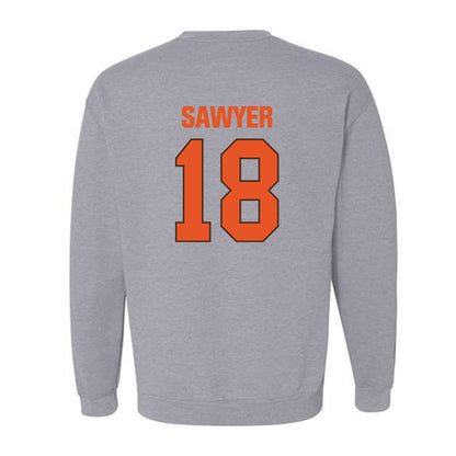BGSU - NCAA Football : Nick Sawyer - Classic Shersey Crewneck Sweatshirt-1