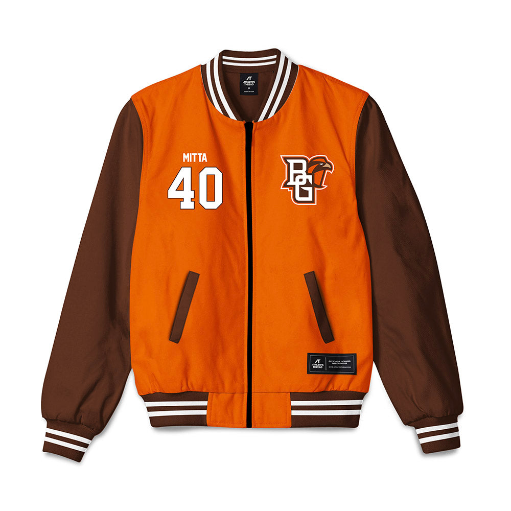 BGSU - NCAA Baseball : Anthony Mitta - Bomber Jacket-0