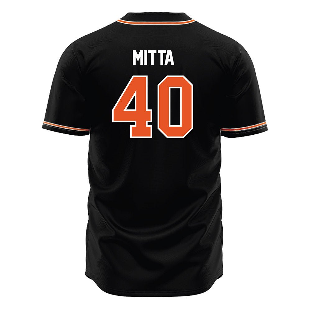BGSU - NCAA Baseball : Anthony Mitta - Black Jersey-1