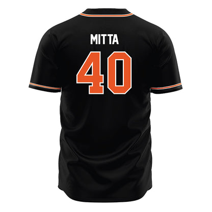 BGSU - NCAA Baseball : Anthony Mitta - Black Jersey-1