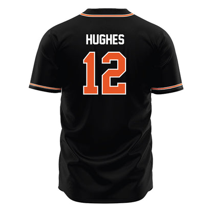 BGSU - NCAA Baseball : John Hughes - Black Jersey-1