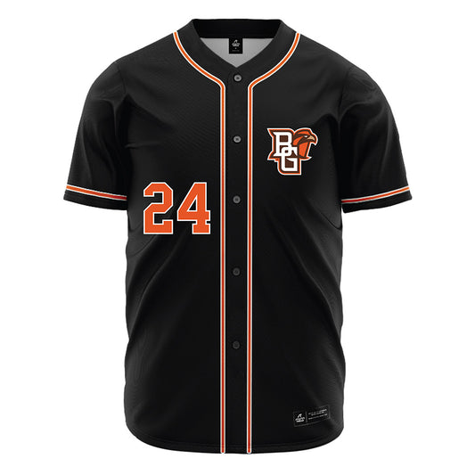 BGSU - NCAA Baseball : Harrison Schneider - Black Jersey-0