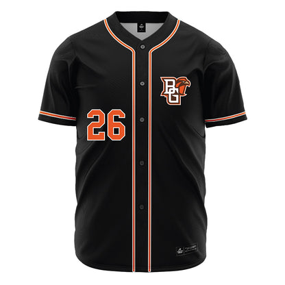 BGSU - NCAA Baseball : Damien Presser - Black Jersey-0
