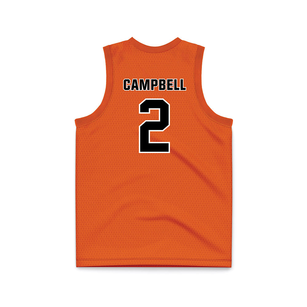 BGSU - NCAA Men's Basketball : Javontae Campbell - Orange Basketball Jersey-1