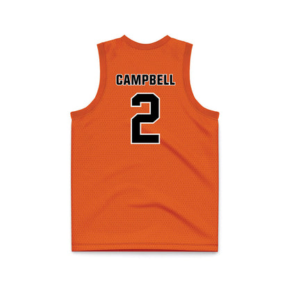 BGSU - NCAA Men's Basketball : Javontae Campbell - Orange Basketball Jersey-1
