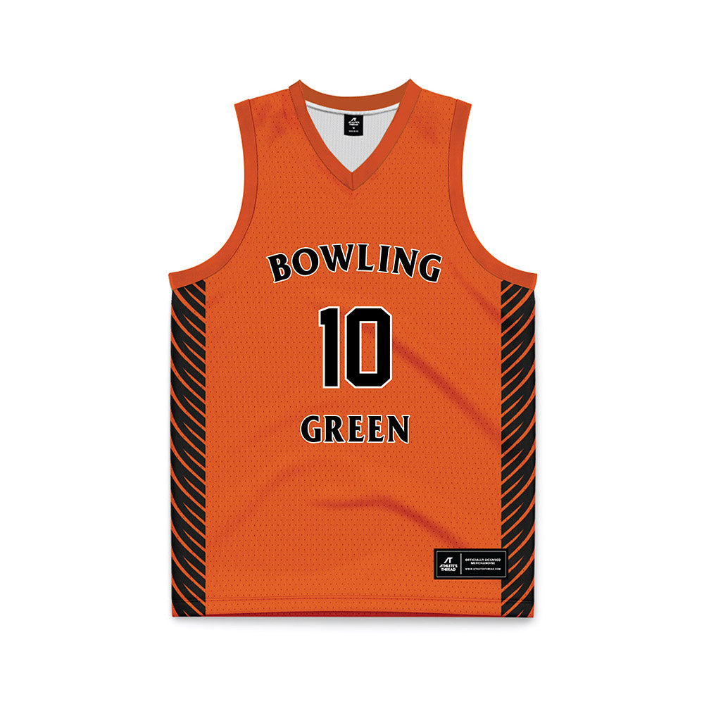 BGSU - NCAA Men's Basketball : Christian Dedivanaj - Orange Basketball Jersey-0