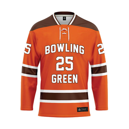 BGSU - NCAA Men's Ice Hockey : Brayden Crampton - Orange Hockey Jersey-0