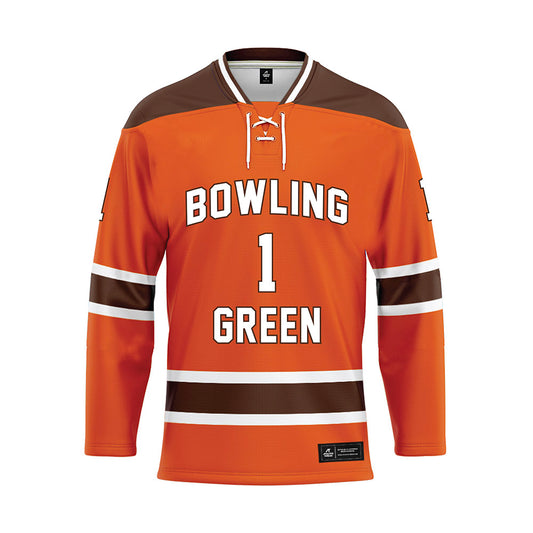 BGSU - NCAA Men's Ice Hockey : Jacob Steinman - Orange Hockey Jersey-0
