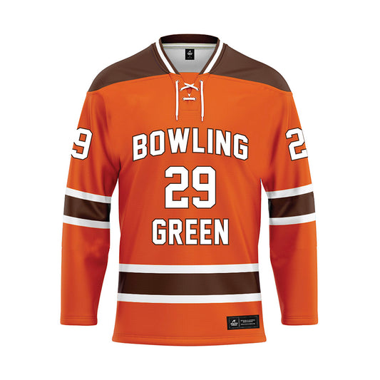 BGSU - NCAA Men's Ice Hockey : Brody Waters - Orange Hockey Jersey-0