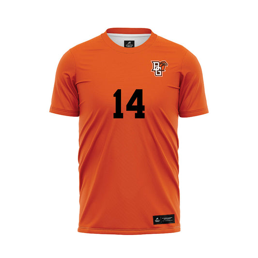 BGSU - NCAA Men's Soccer : Bright Asante - Orange Soccer Jersey-0