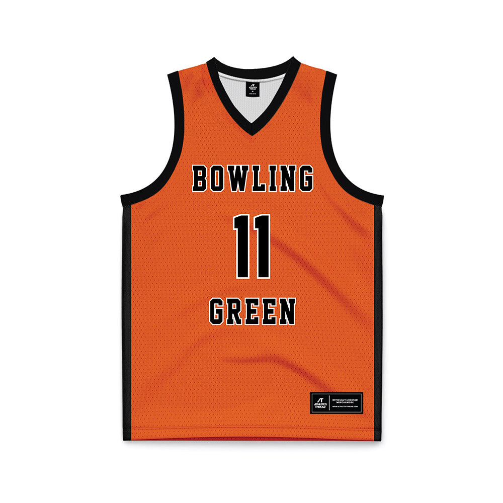 BGSU - NCAA Women's Basketball : Taya Ellis - Orange Basketball Jersey-0