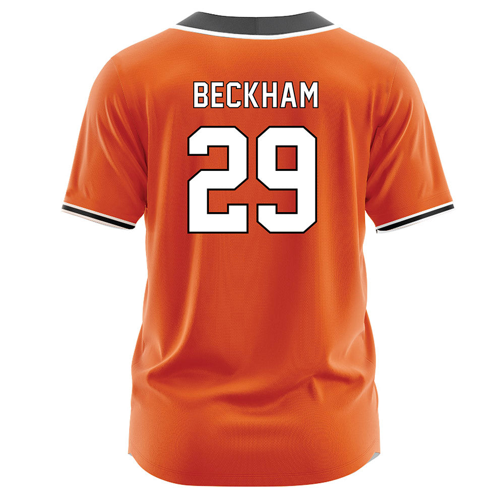 BGSU - NCAA Softball : Morgan Beckham - Orange Jersey-1