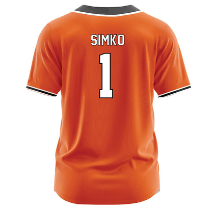 BGSU - NCAA Softball : Hannah Simko - Orange Jersey-1