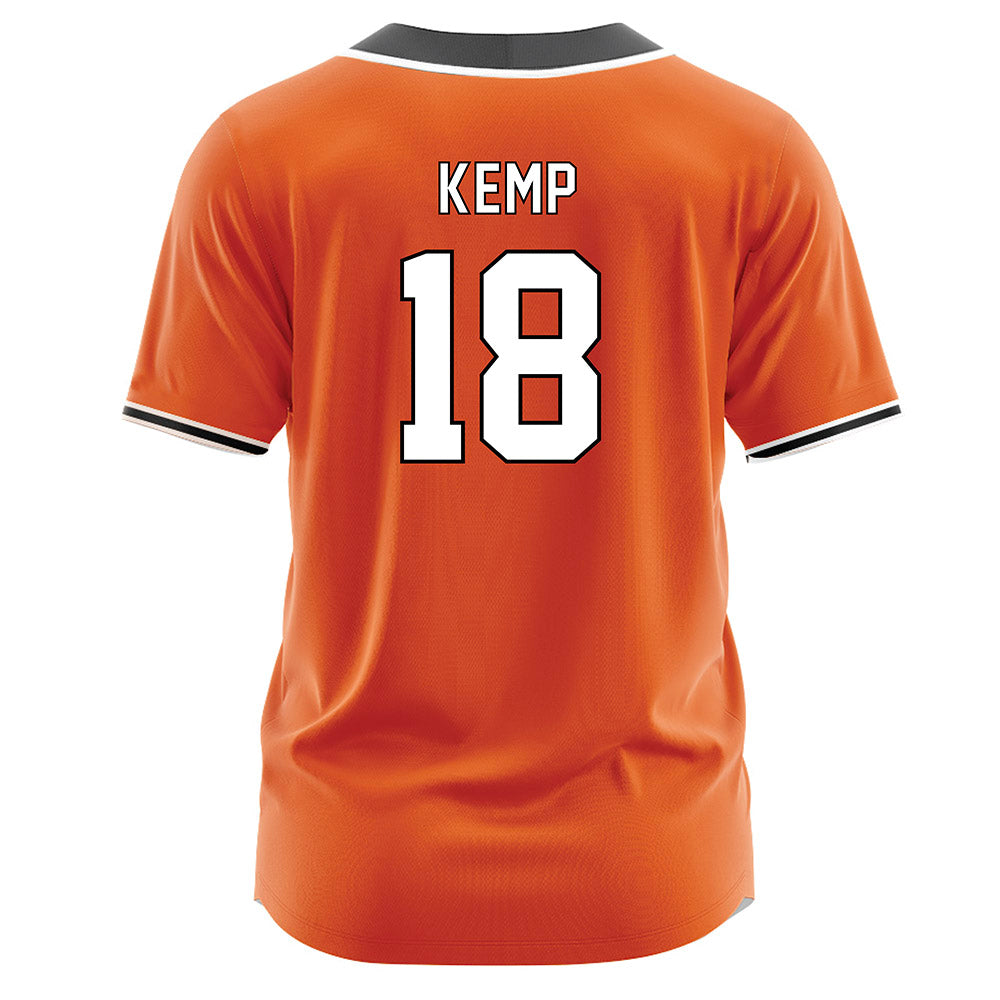 BGSU - NCAA Softball : Brooklyn Kemp - Orange Jersey-1
