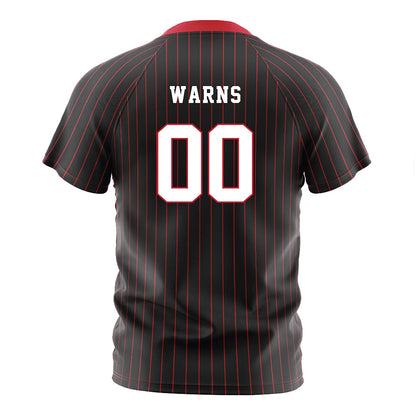 Seattle - NCAA Women's Soccer : Peyton Warns - Black Red Stripe Soccer Jersey-1