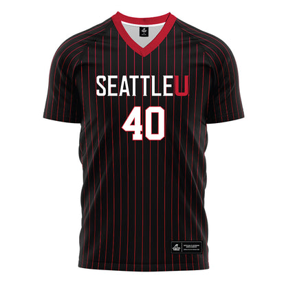 Seattle - NCAA Women's Soccer : Anica Carpenter - Black Red Stripe Soccer Jersey
