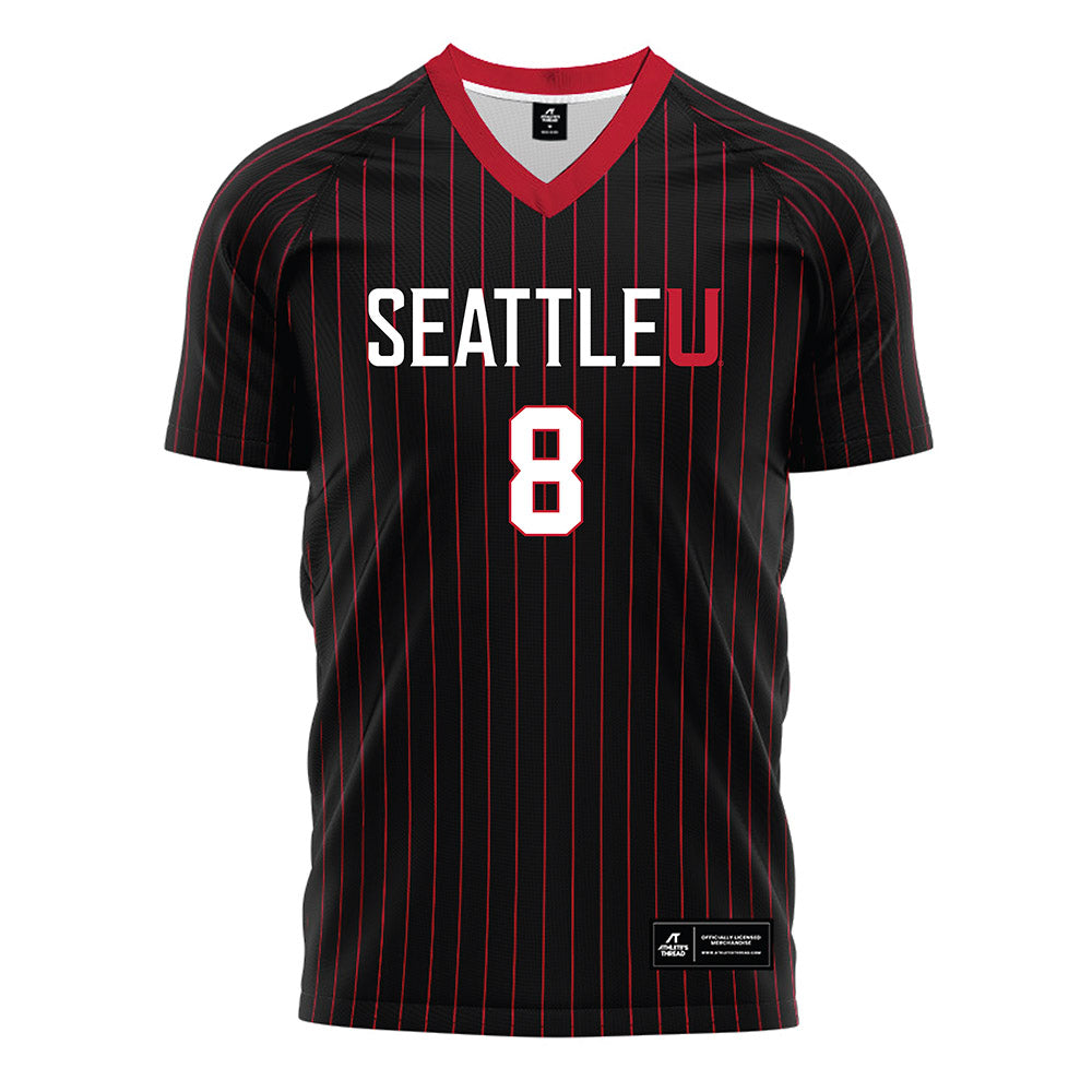 Seattle - NCAA Women's Soccer : Kailee Wilson - Black Red Stripe Soccer Jersey