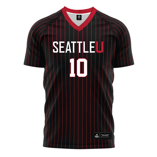 Seattle - NCAA Women's Soccer : Ui Kaaihue - Black Red Stripe Soccer Jersey