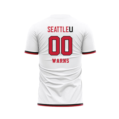 Seattle - NCAA Women's Soccer : Peyton Warns - White Soccer Jersey-1
