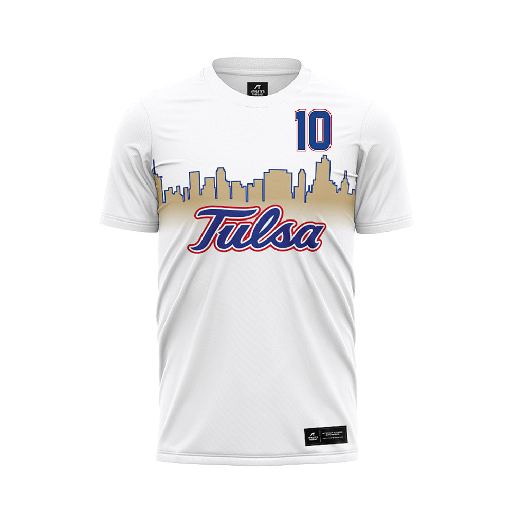 Tulsa - NCAA Men's Soccer : Gyuwon Chong - White Soccer Jersey-0
