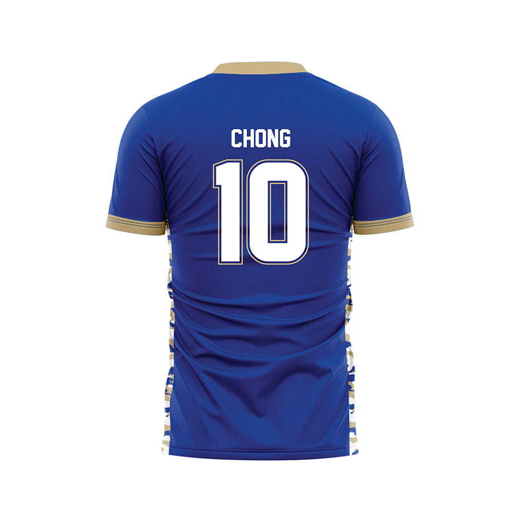 Tulsa - NCAA Men's Soccer : Gyuwon Chong - Blue Soccer Jersey-1