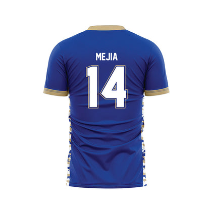 Tulsa - NCAA Men's Soccer : Jareth Mejia - Blue Soccer Jersey-1