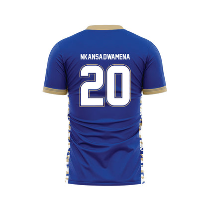 Tulsa - NCAA Men's Soccer : Nick Nkansa-Dwamena - Blue Soccer Jersey-1