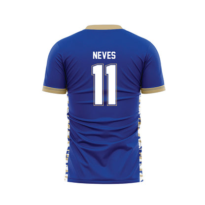 Tulsa - NCAA Men's Soccer : Joao Neves - Blue Soccer Jersey-1
