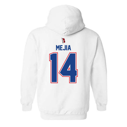 Tulsa - NCAA Men's Soccer : Jareth Mejia - Replica Shersey Hooded Sweatshirt-1