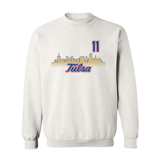 Tulsa - NCAA Men's Soccer : Joao Neves - Replica Shersey Crewneck Sweatshirt-0