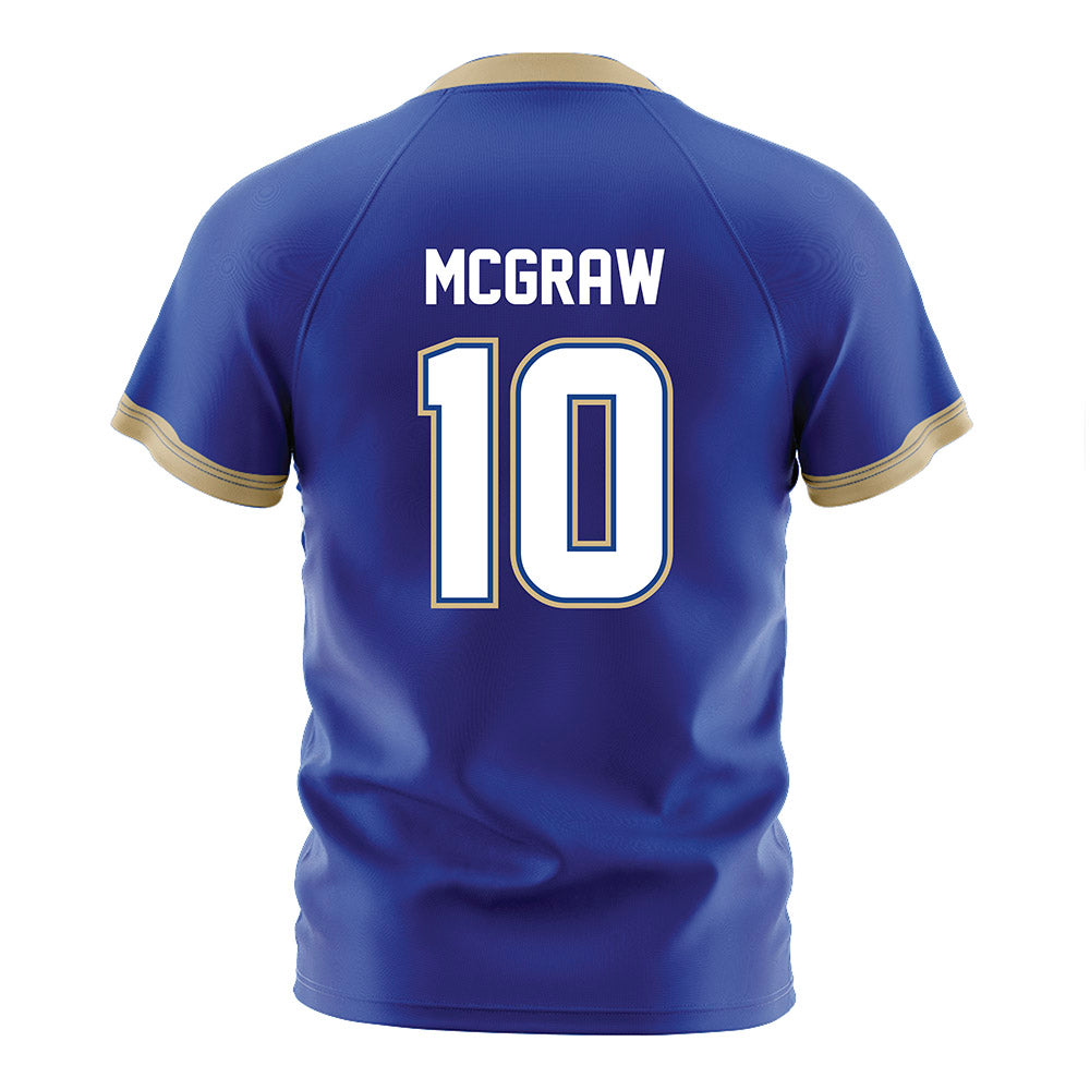 Tulsa - NCAA Women's Soccer : Parker McGraw - Blue Soccer Jersey-1