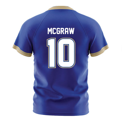 Tulsa - NCAA Women's Soccer : Parker McGraw - Blue Soccer Jersey-1