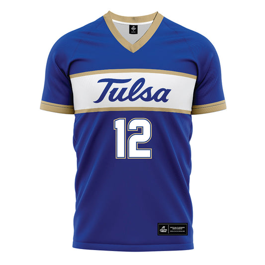 Tulsa - NCAA Women's Soccer : blaine schutte - Blue Soccer Jersey