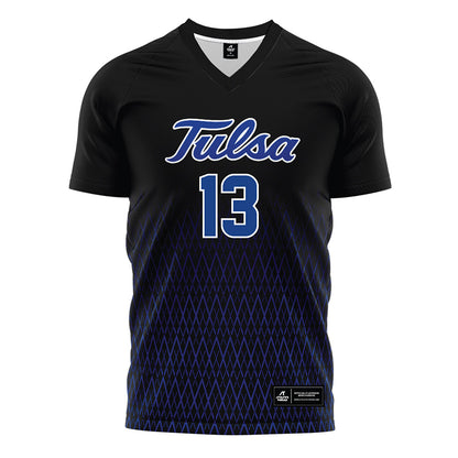 Tulsa - NCAA Women's Soccer : Presley Boyd - Black Soccer Jersey-0
