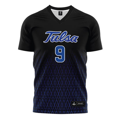 Tulsa - NCAA Women's Soccer : makayla muhammad - Black Soccer Jersey-0