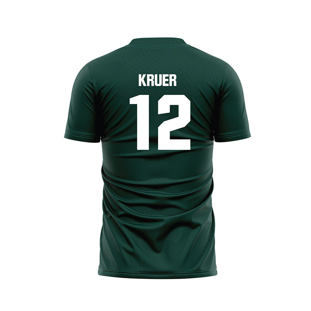 Michigan State - NCAA Women's Soccer : Mackenzie Kruer - Green Soccer Jersey-1
