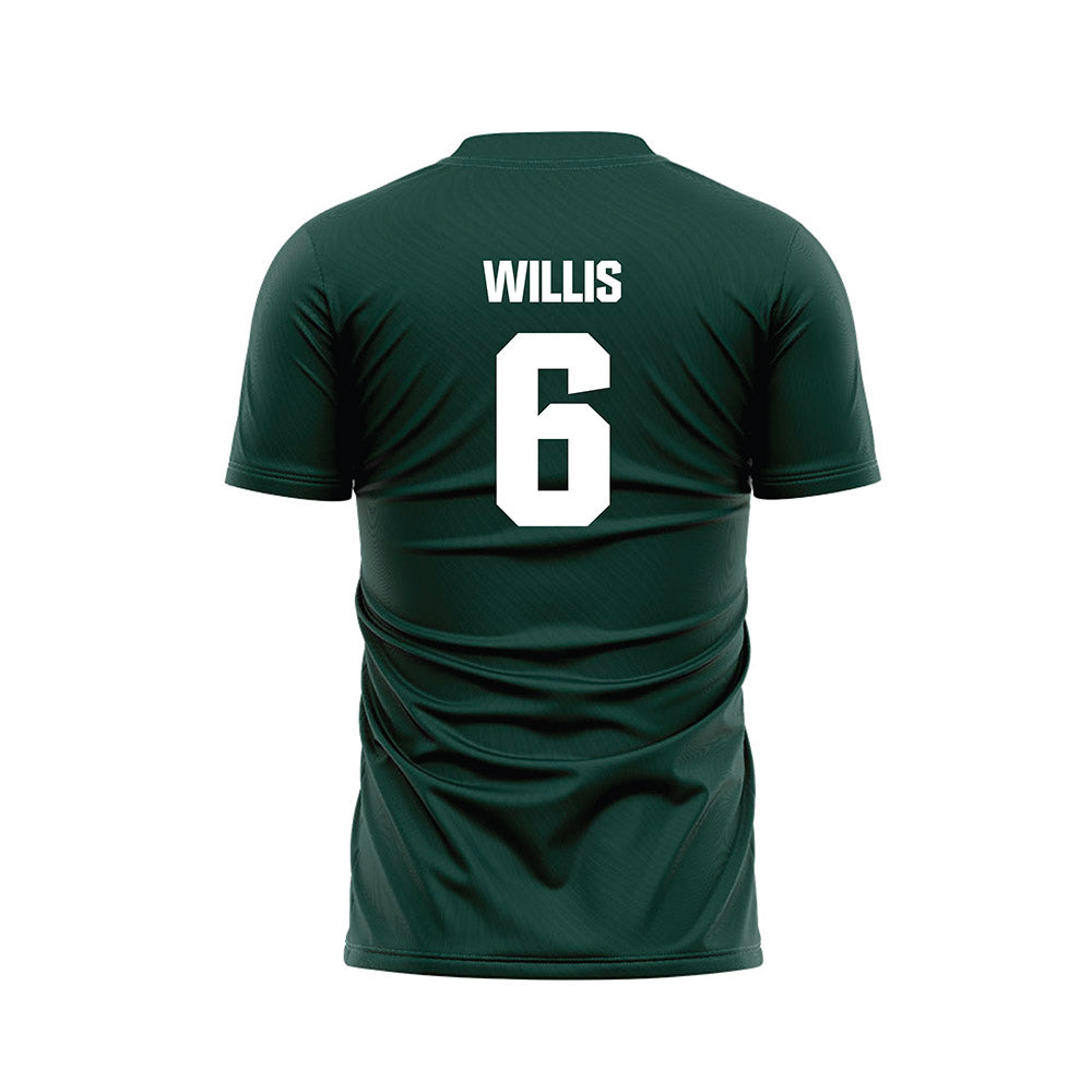 Michigan State - NCAA Women's Soccer : Josie Willis - Green Soccer Jersey-1
