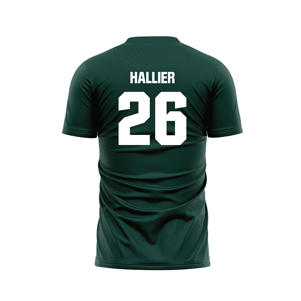 Michigan State - NCAA Women's Soccer : Mimi Hallier - Green Soccer Jersey-1