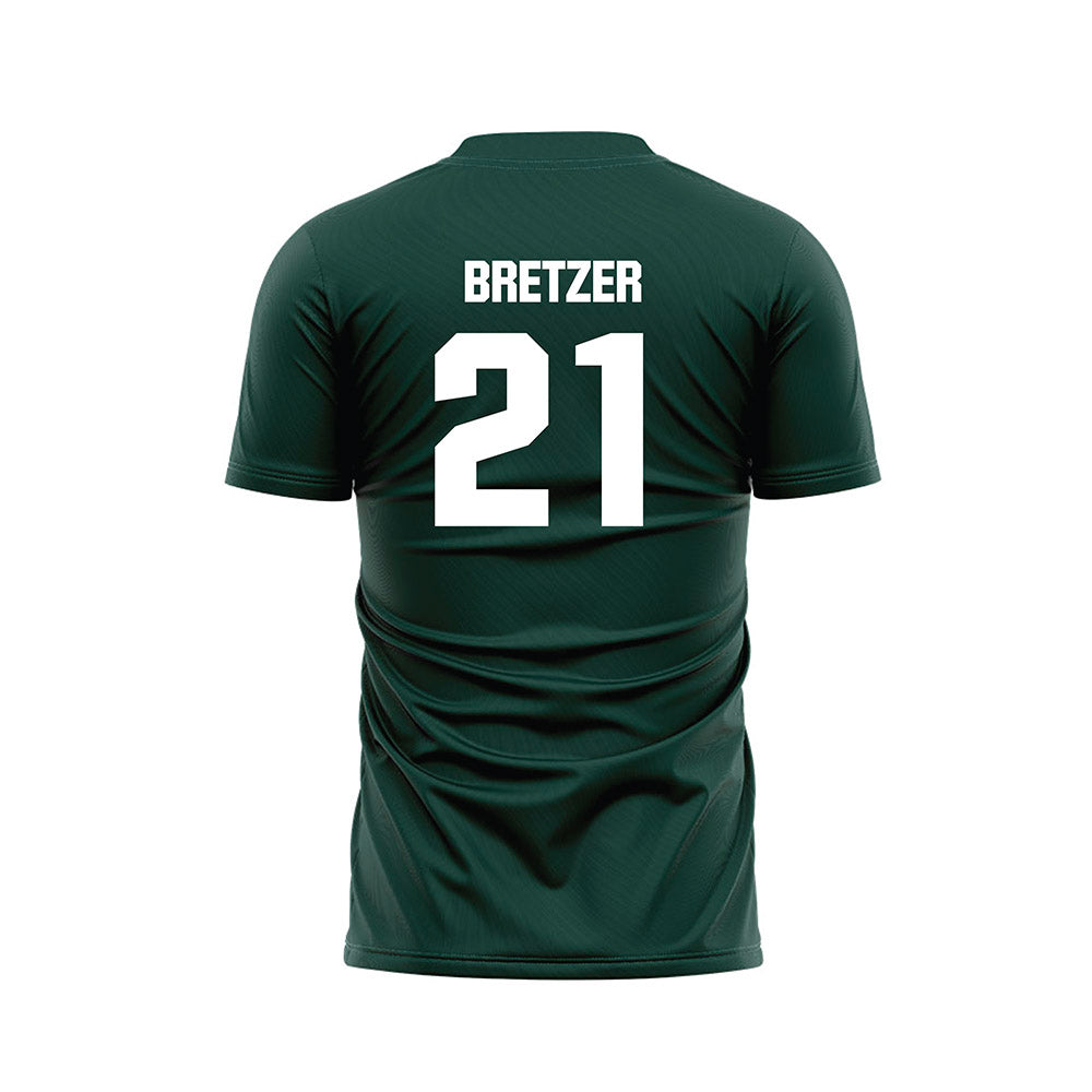 Michigan State - NCAA Women's Soccer : Eden Bretzer - Green Soccer Jersey-1