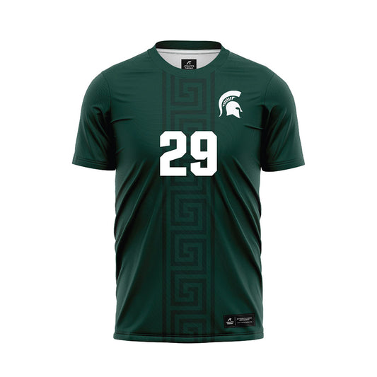 Michigan State - NCAA Women's Soccer : Addison Baldus - Green Soccer Jersey-0