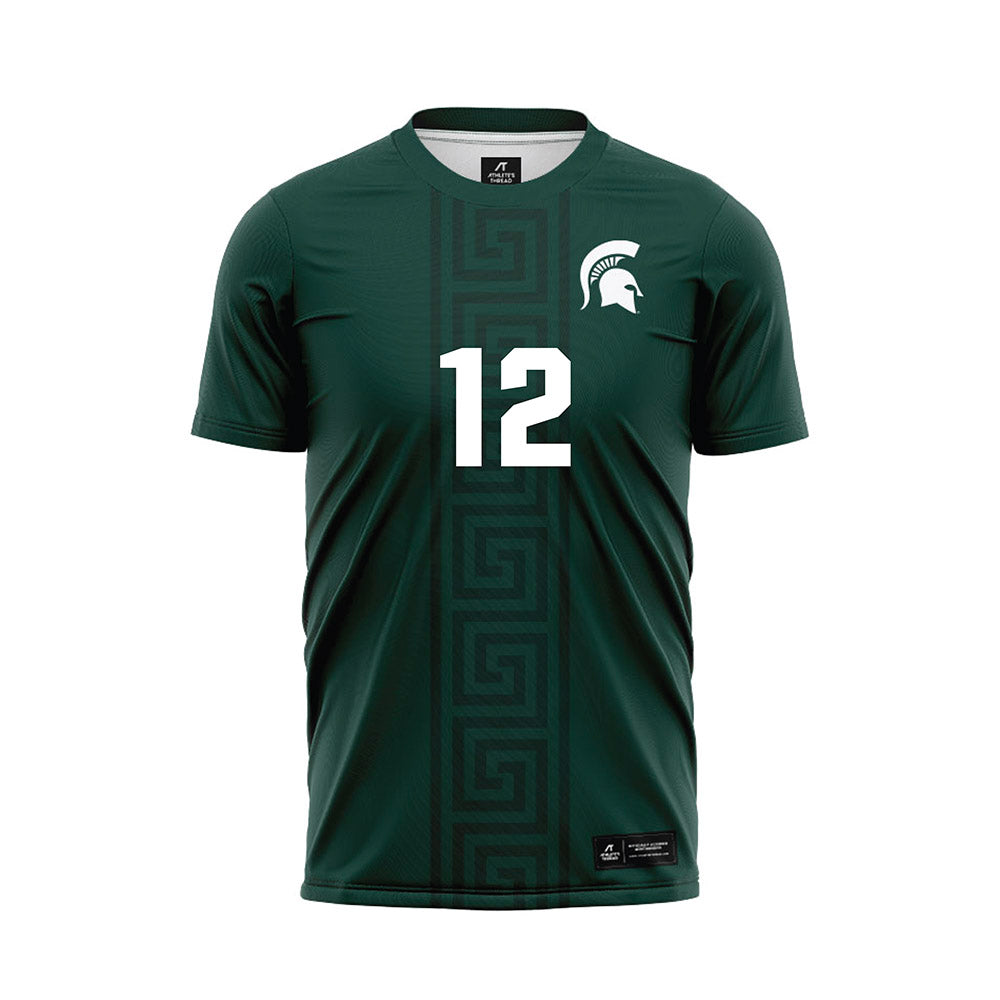 Michigan State - NCAA Women's Soccer : Mackenzie Kruer - Green Soccer Jersey-0