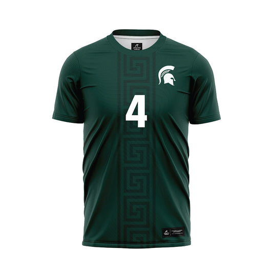 Michigan State - NCAA Women's Soccer : Sophia Piotrowski - Green Soccer Jersey-0
