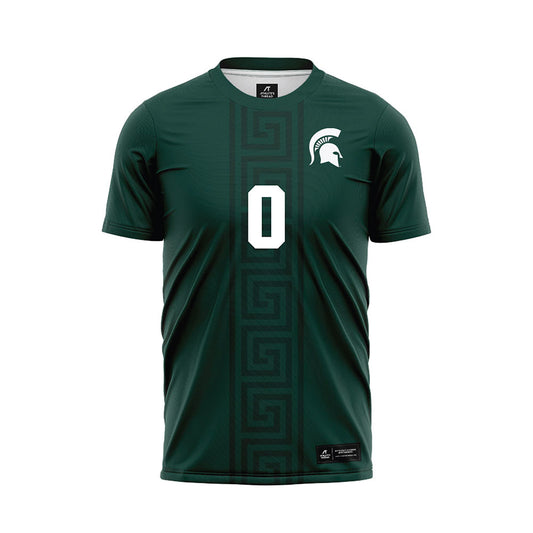 Michigan State - NCAA Women's Soccer : Noelle Henning - Green Soccer Jersey-0